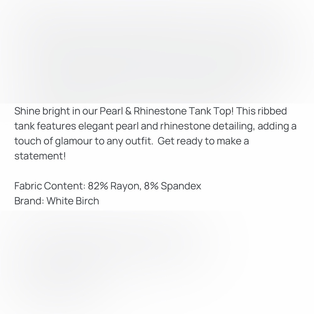 NWT White Birch Pearl & Rhinestone Black Sleeveless Top. Can wear up. - Picture 5 of 5